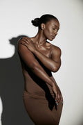 Linen Sundress with Smocking - fashion model